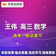 2024王偉數學高三數學王偉一輪復習網課視頻課程
