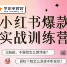 花生的書桌-新人必備的操作小紅書實戰訓練營13期